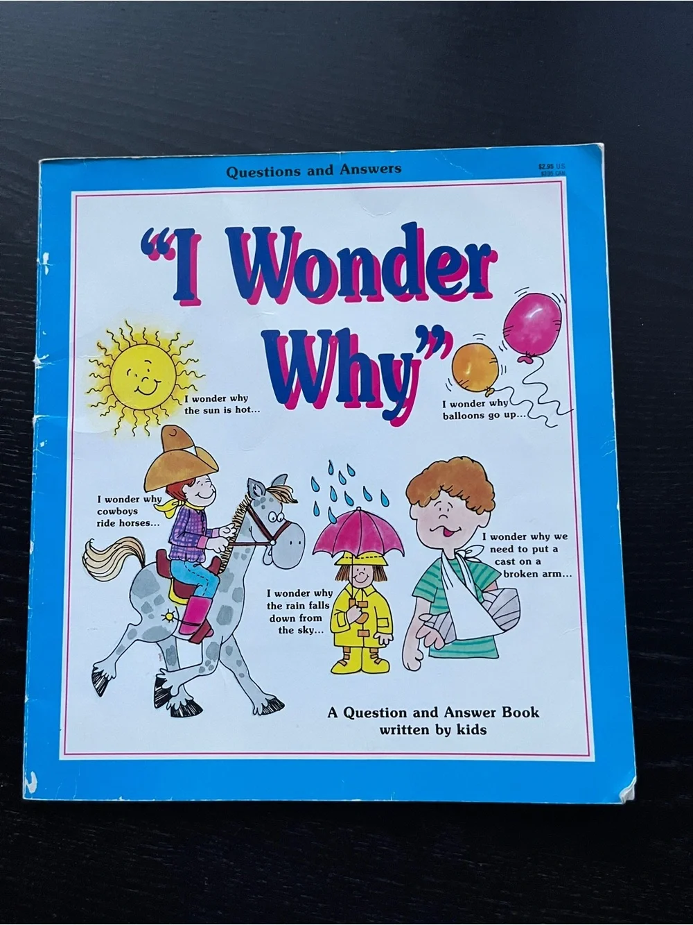 2 Vintage Children Books - I Wonder Why / Blue Children's Question & Answer Book